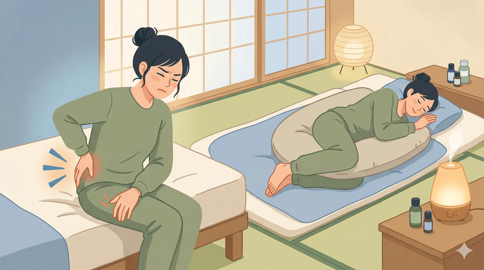 坐骨神経痛で寝れないときの対処法|原因と今すぐできる改善方法