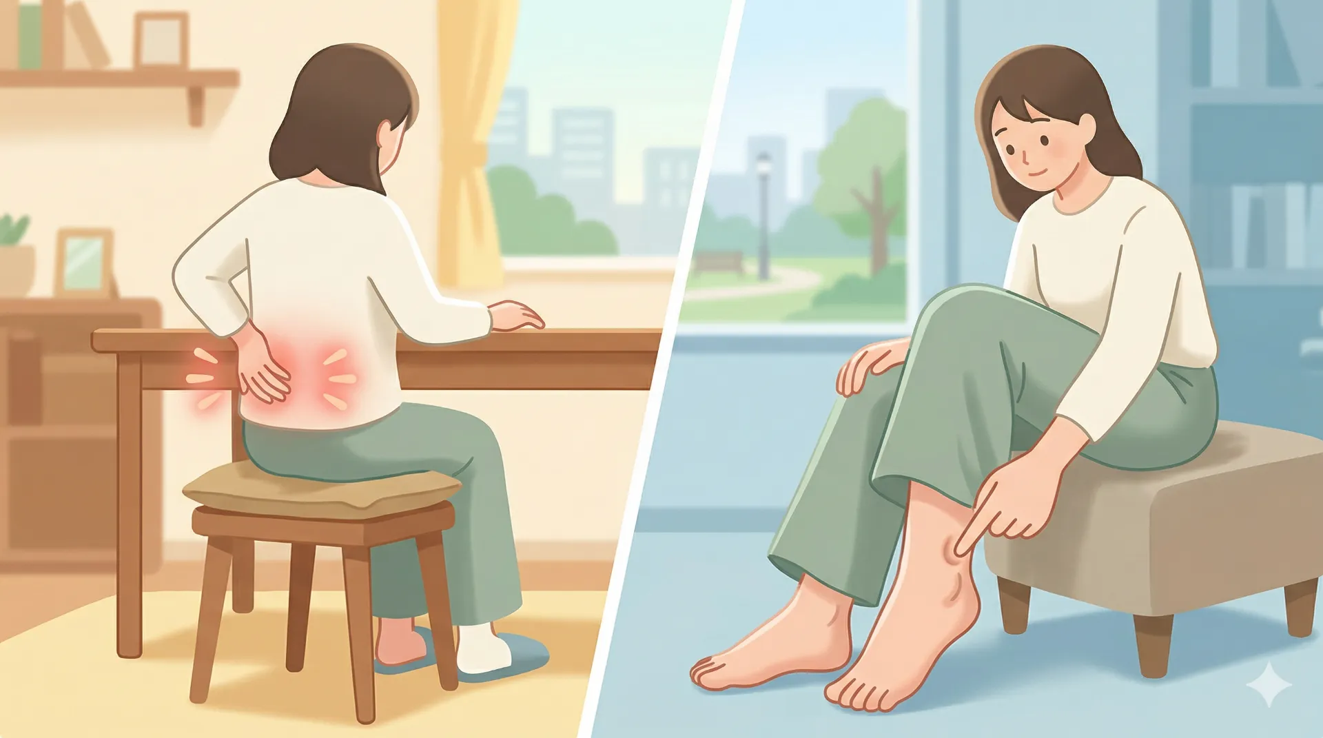 腰痛とむくみの関係とは？原因と対処法をわかりやすく解説